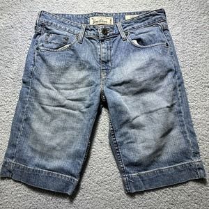 Levis Strauss Signature Low Rise denim jean shorts Size misses‎ 10 Mid Mom Pants